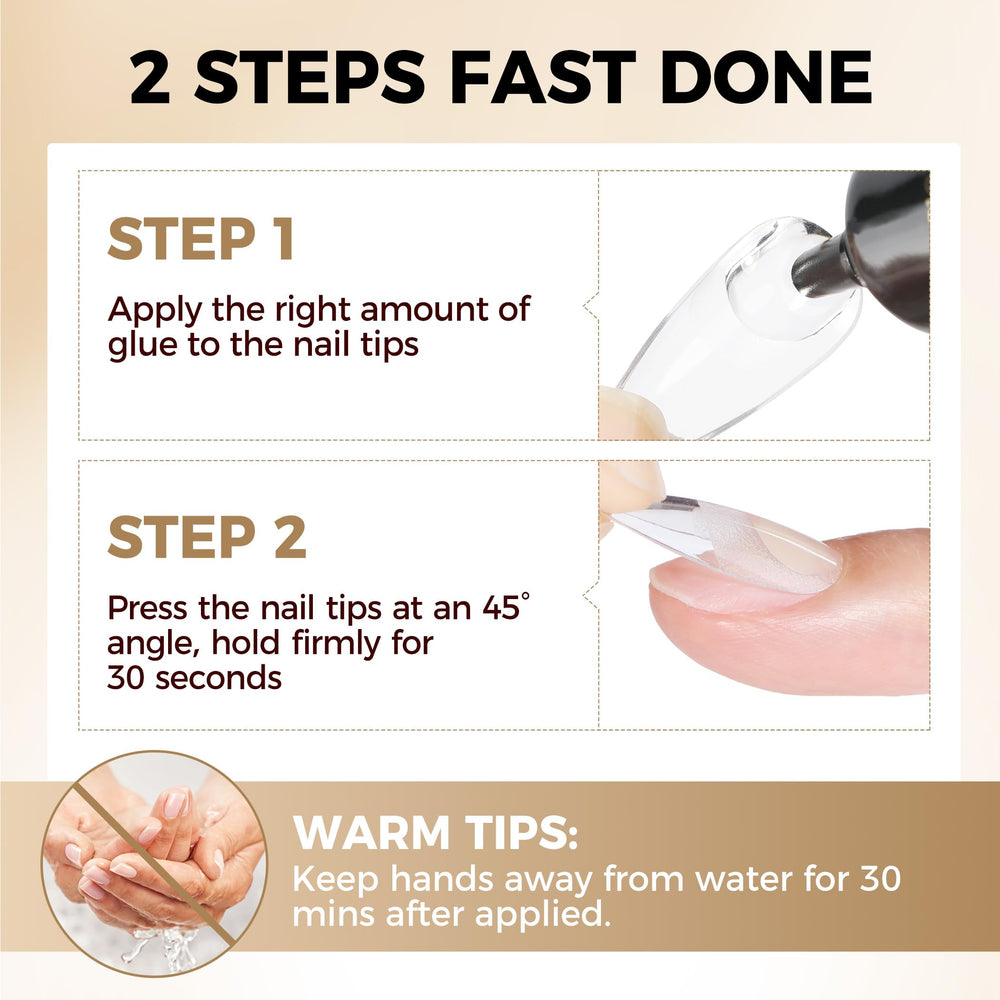 UNA GELLA securing rhinestones to nail demonstrating strong hold for embellishments