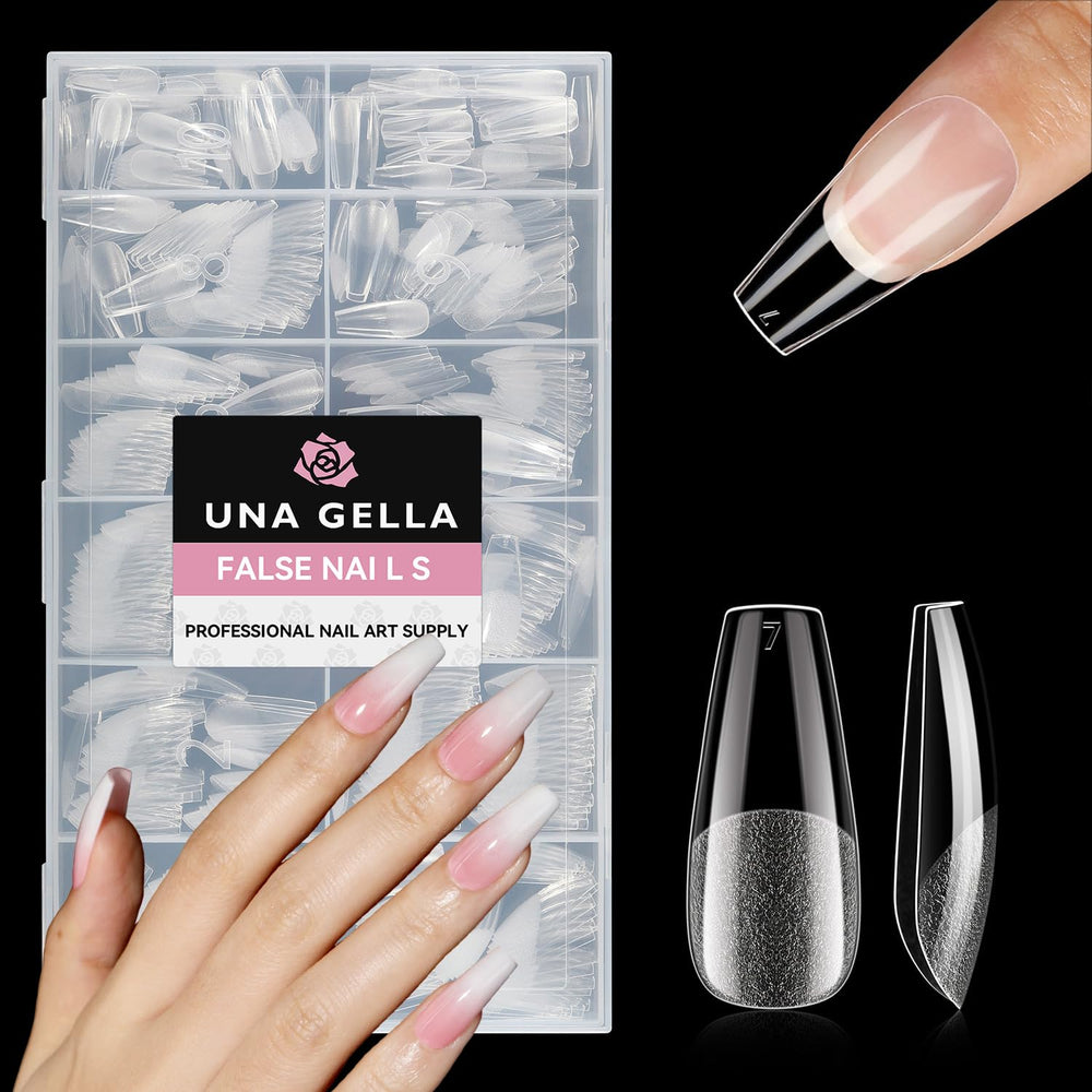 UNA GELLA salon prep station with tips ready for styling and application