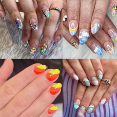 UNA GELLA nails in a salon scene highlighting professional DIY result