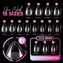 UNA GELLA hand-held scale comparison showing quantity and size range benefit