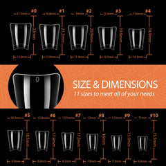 UNA GELLA scale comparison on hand showing short half-cover length and natural fit