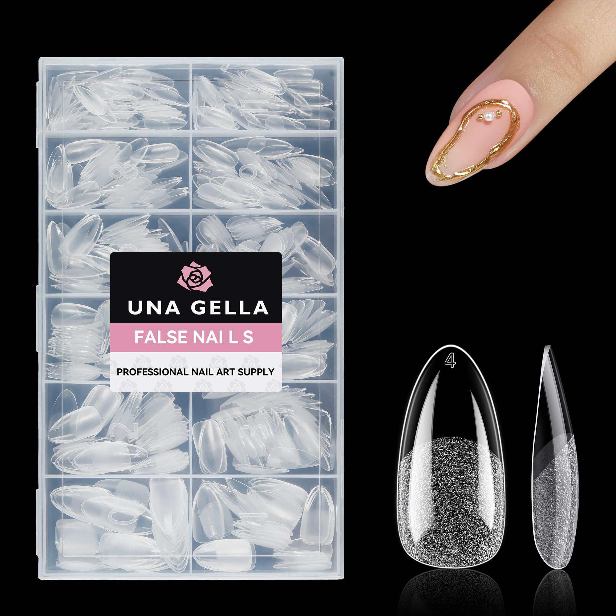UNA GELLA size comparison on finger illustrating realistic scale