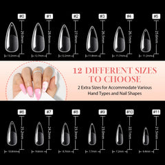 UNA GELLA tips next to a coin to show true-to-scale size and length options