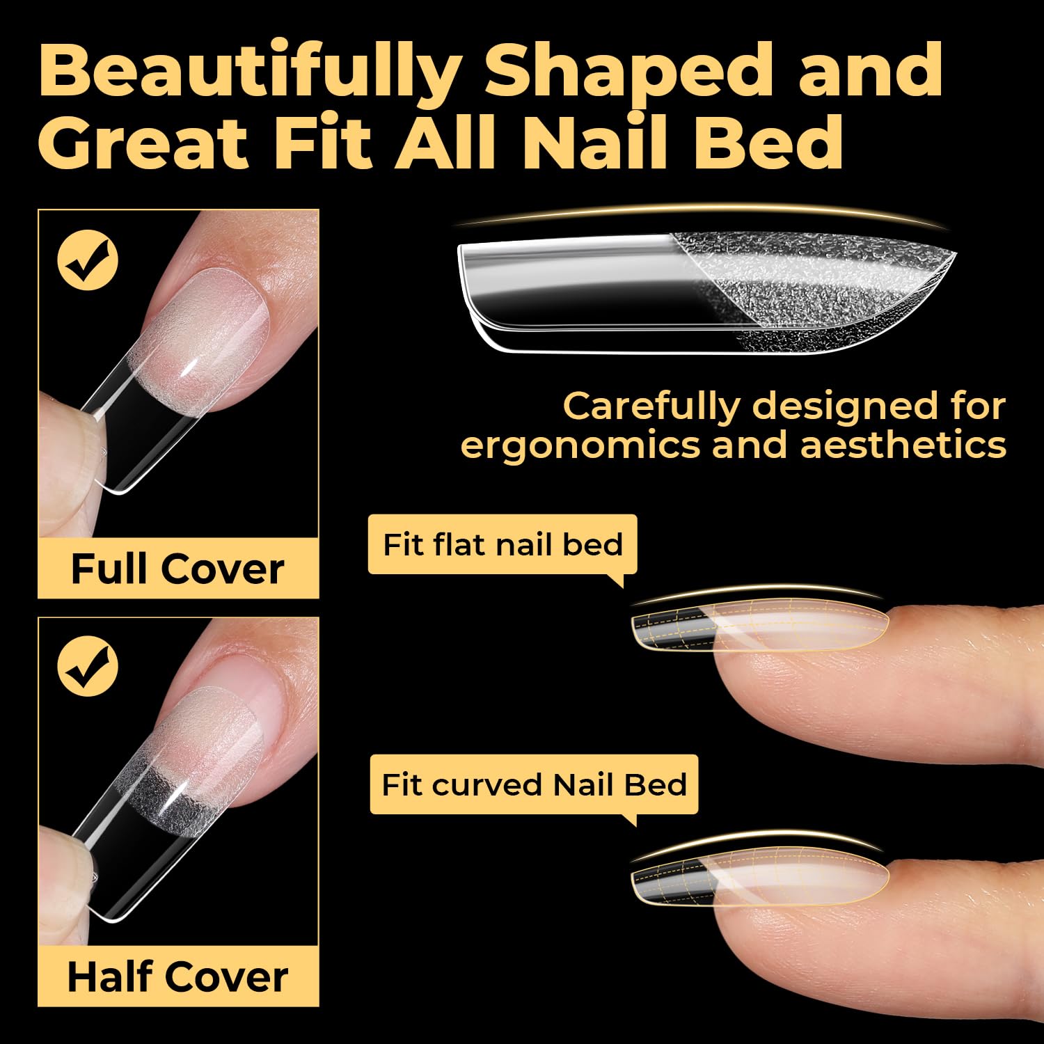UNA GELLA inner semi-matte texture close-up improving glue grip
