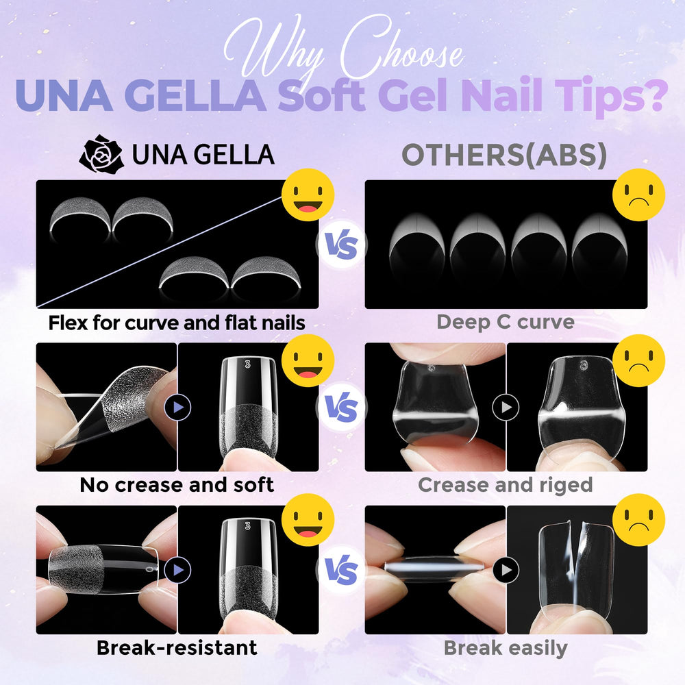 UNA GELLA semi-matte surface texture that accepts polish and overlays
