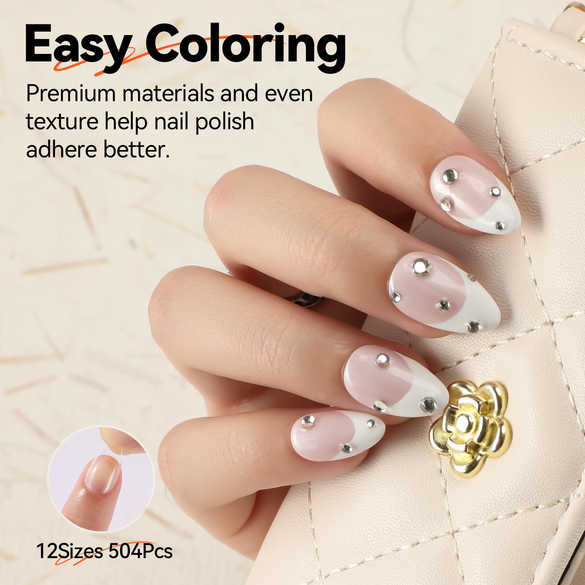 UNA GELLA shaped and filed short almond tip showcasing smooth surface ready to polish