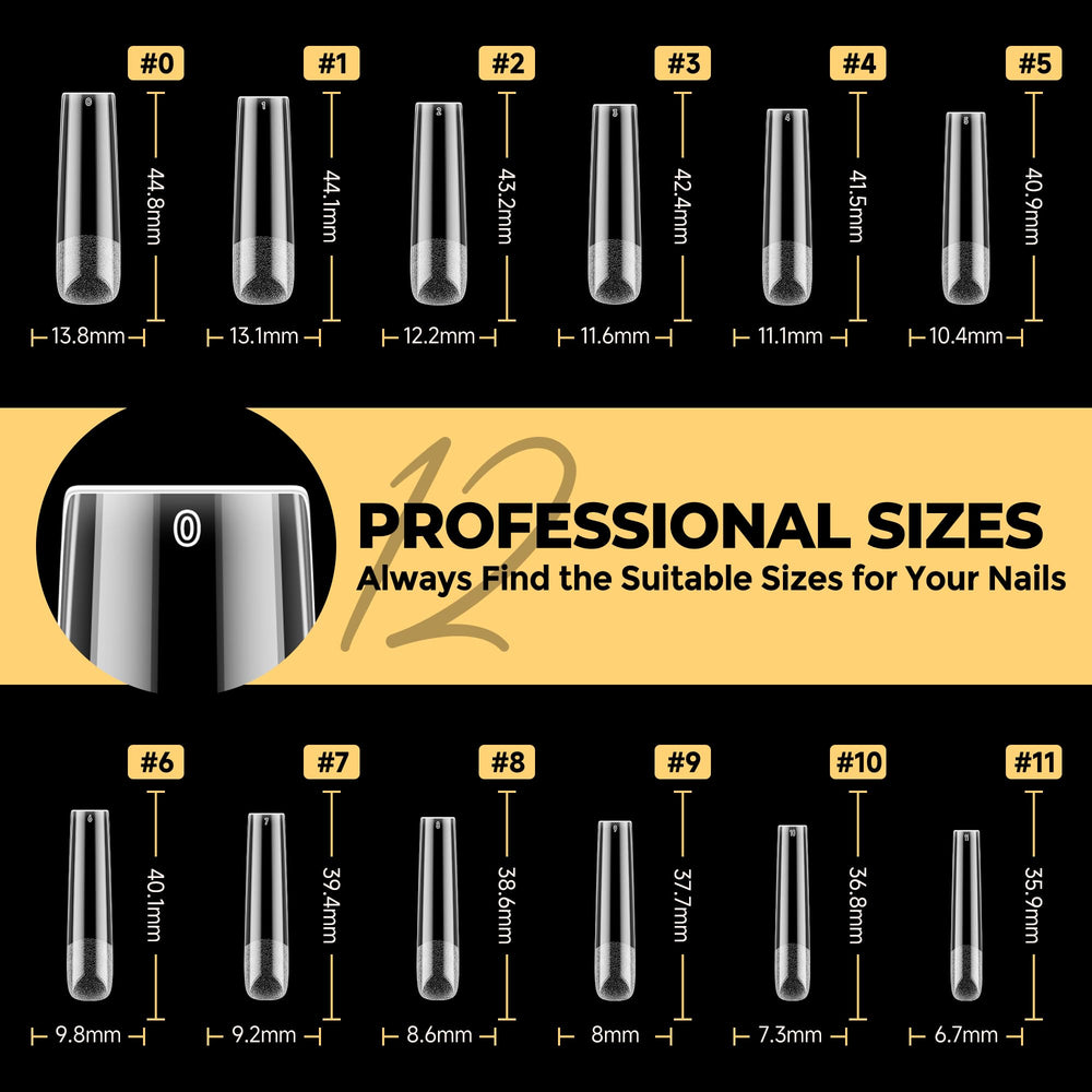UNA GELLA side profile of tip showing thick front thin back durability benefit