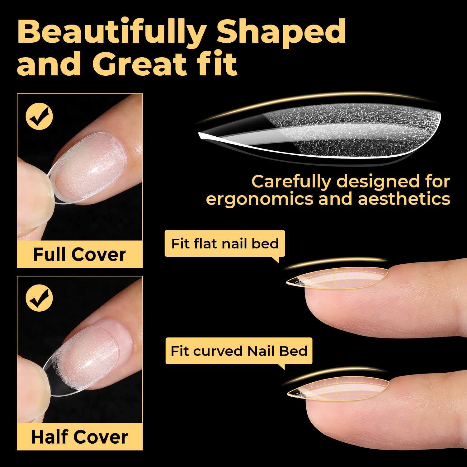 UNA GELLA array of 12 sizes laid out to help choose fit