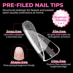 UNA GELLA layout of 12 sizes illustrating size options for precise nail matching benefit
