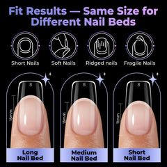 UNA GELLA size chart and organizer to help find the perfect fit