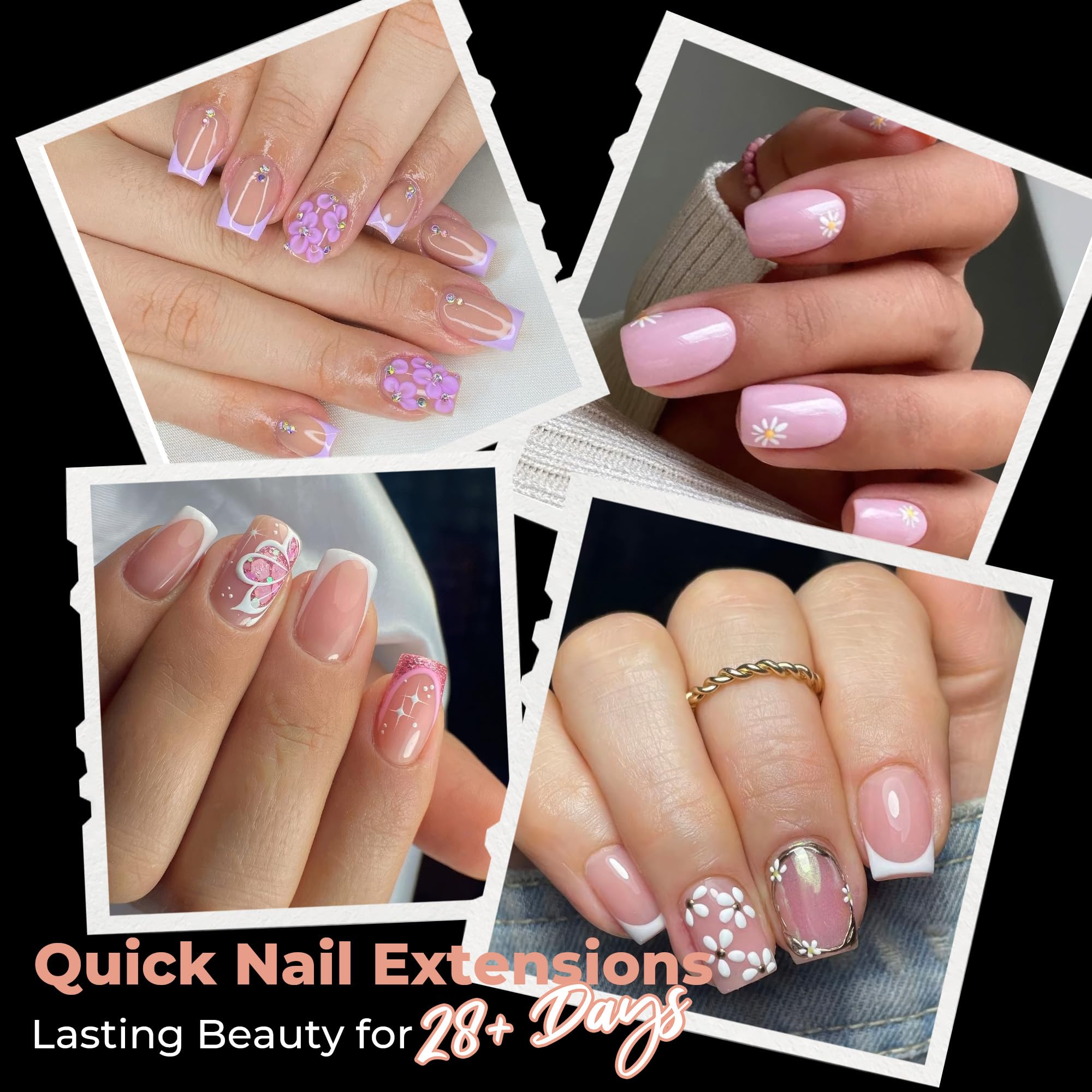 UNA GELLA close-up of labeled sizes to speed accurate nail matching