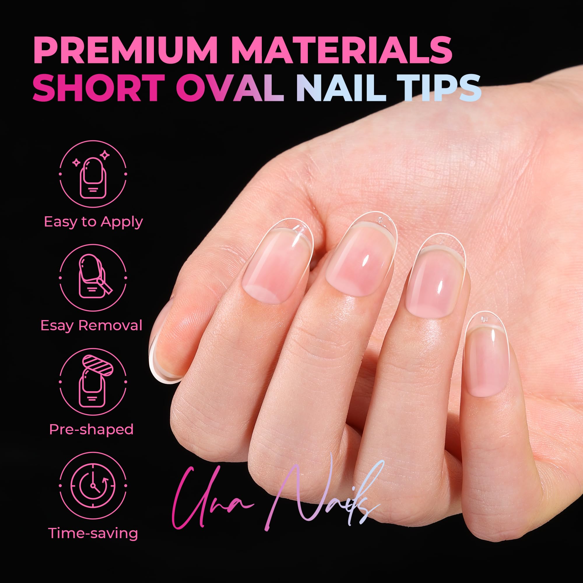 UNA GELLA laid out 15 sizes display demonstrating precise fit options for every nail