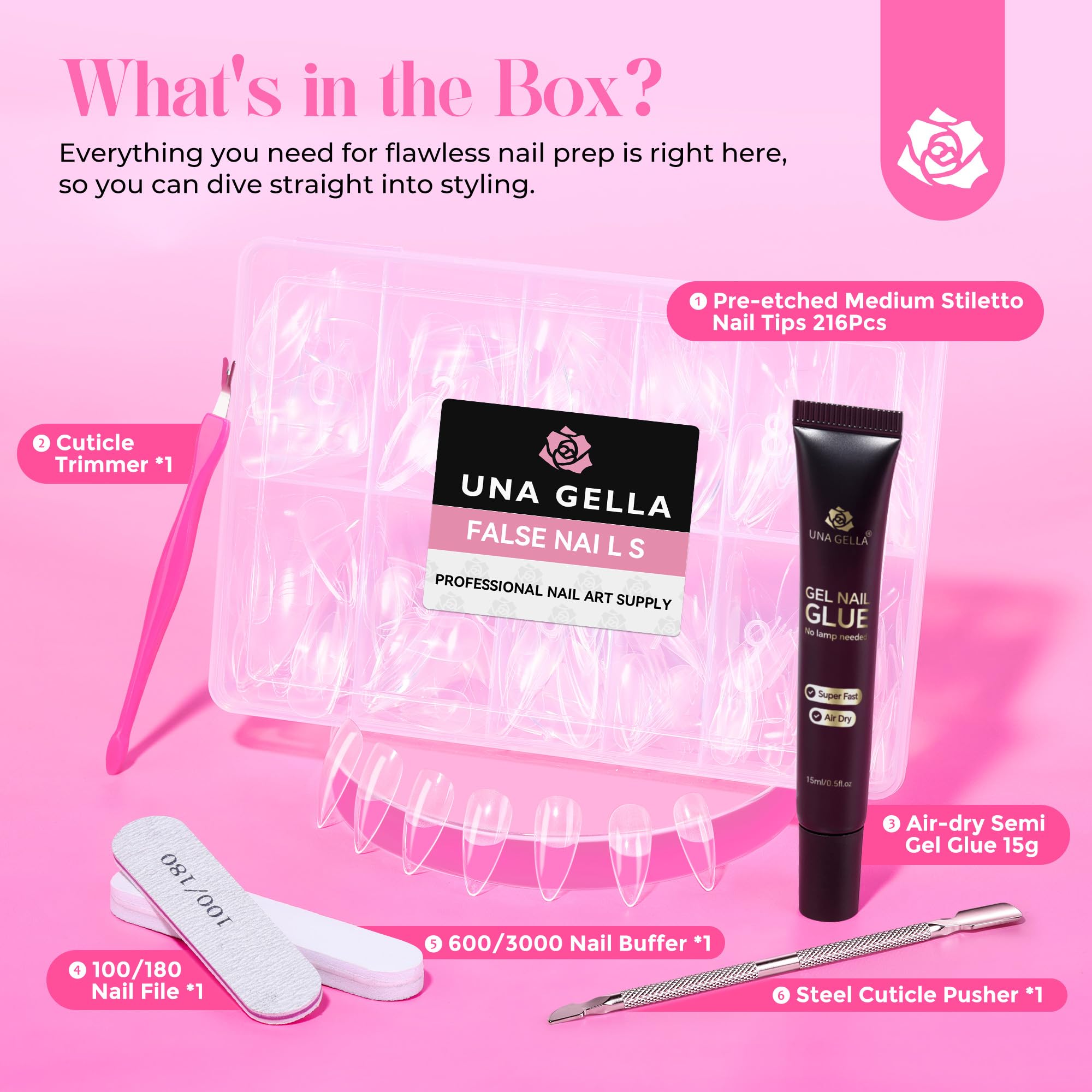 UNA GELLA tips next to a coin to show size options and fit clarity