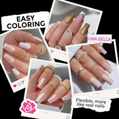 UNA GELLA top view of numbered sizes for quick selection benefit
