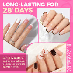 UNA GELLA numbered size labels on tips, simplifies quick selection and fitting