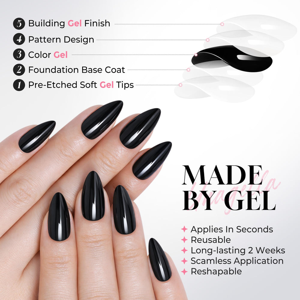 UNA GELLA layout of 16 sizes demonstrating perfect fit options