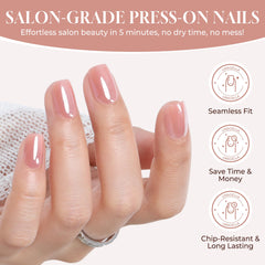 UNA GELLA layout of 16 sizes and 32 tips for finding exact nail width match