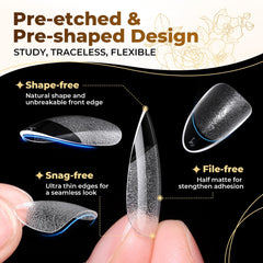 UNA GELLA visible size markings on tips helping quick selection and matching