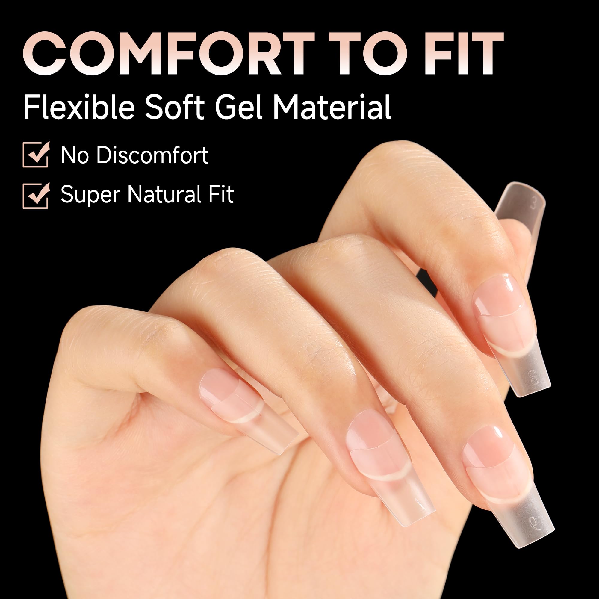UNA GELLA layout of 12 sizes demonstrating comprehensive fitting options