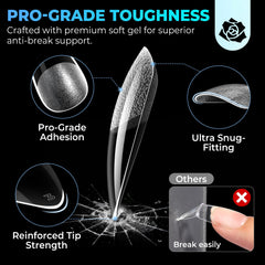 UNA GELLA layout displaying 15 sizes to ensure precise fitting for fingers