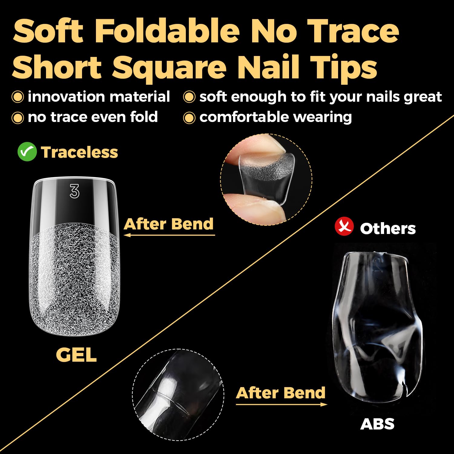UNA GELLA lineup of 12 sizes labeled to demonstrate perfect-fit options
