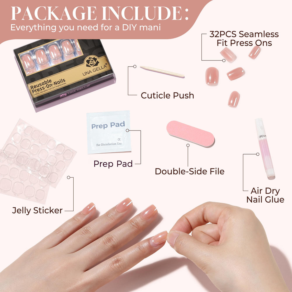 UNA GELLA soft gel nail flex demonstration showing natural movement and comfortable fit