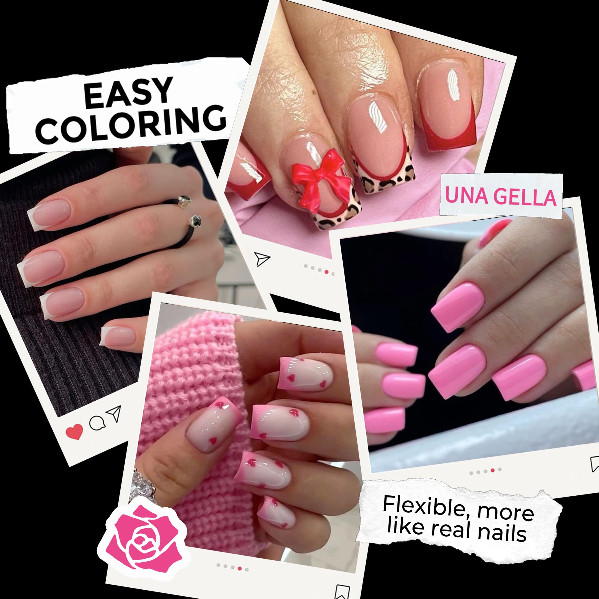 UNA GELLA soft-gel texture detail showing flexible, shock-absorbing material