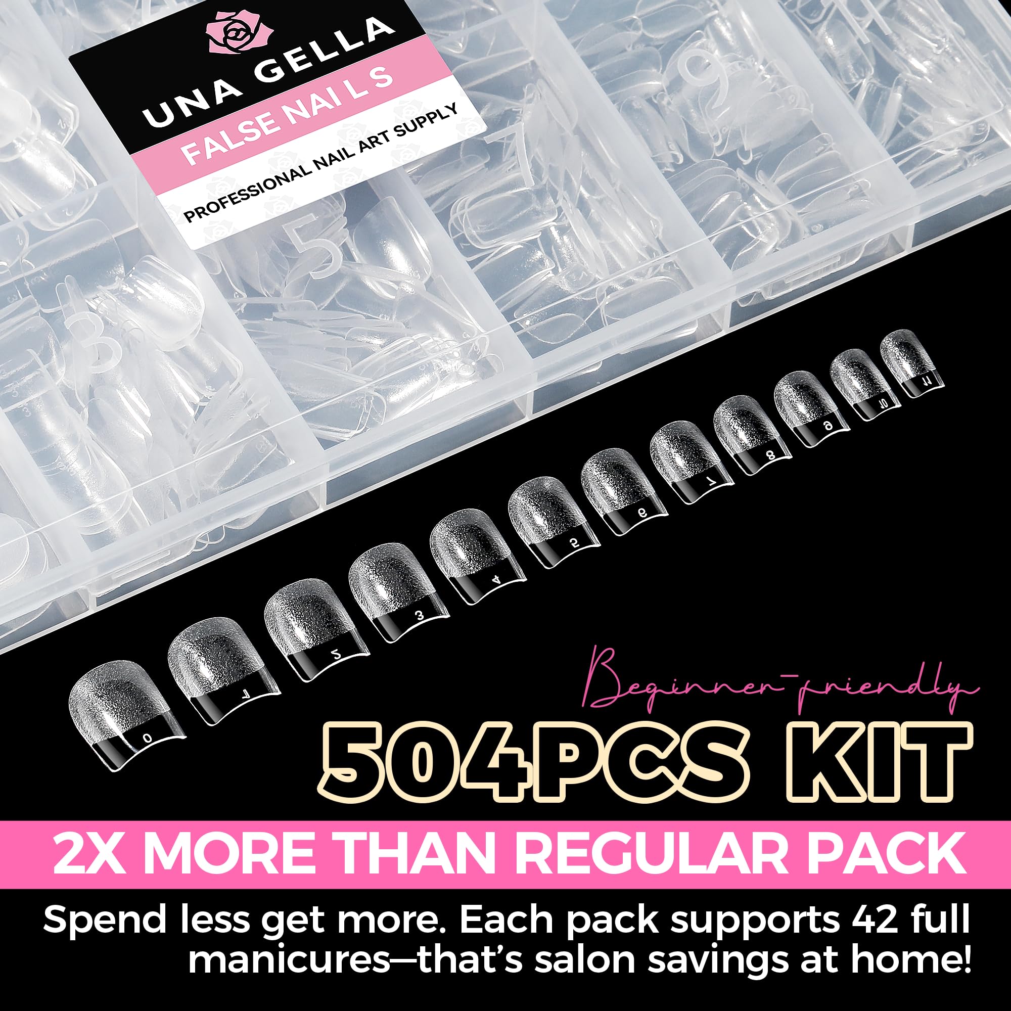 UNA GELLA organized storage with count display, large kit for multiple uses
