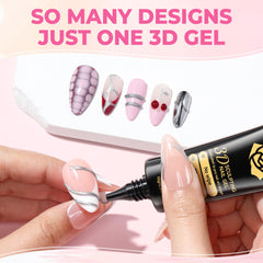 UNA GELLA close-up of gel texture showing sculpting consistency benefit