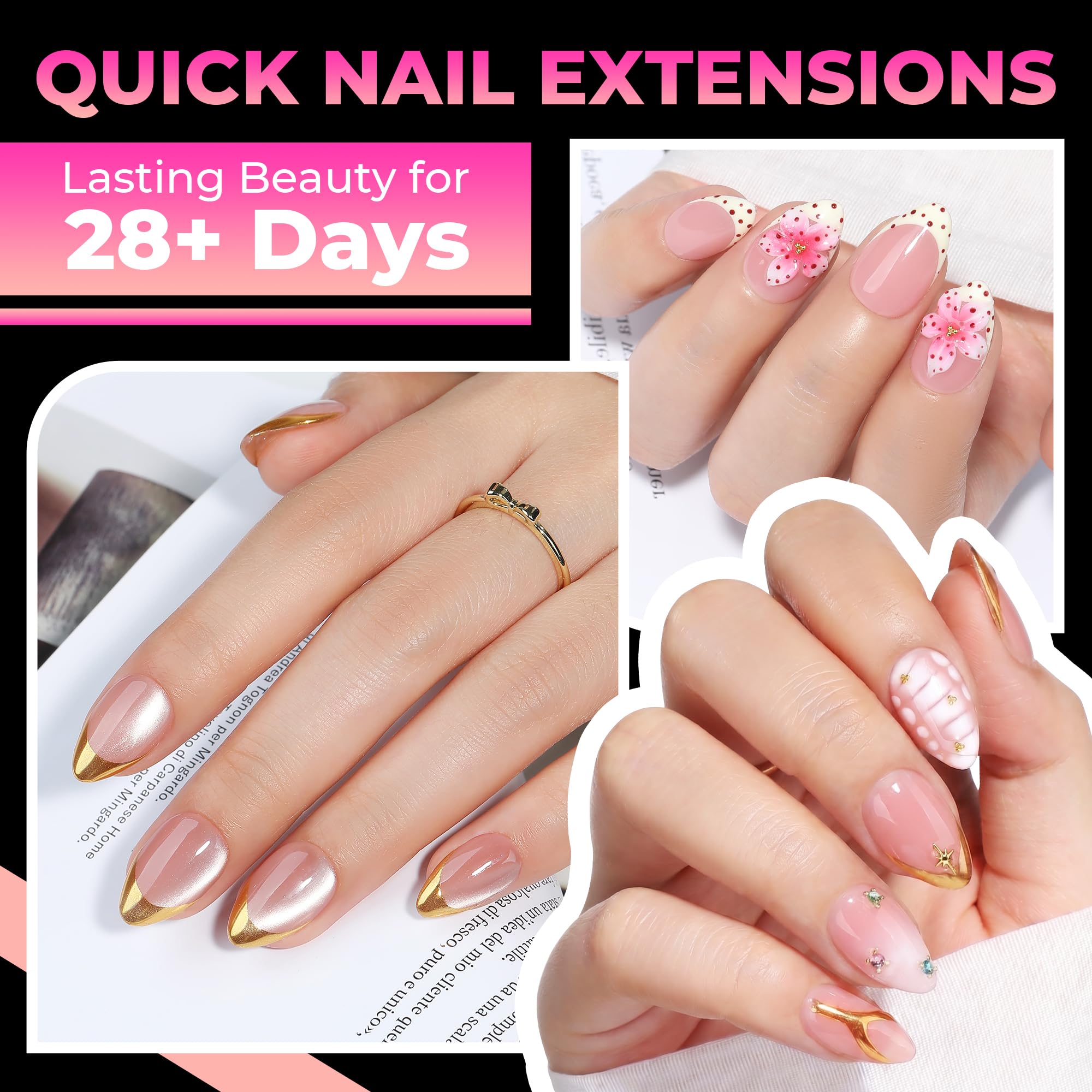 UNA GELLA closeup of half-matte texture for better adhesive grip and lasting wear