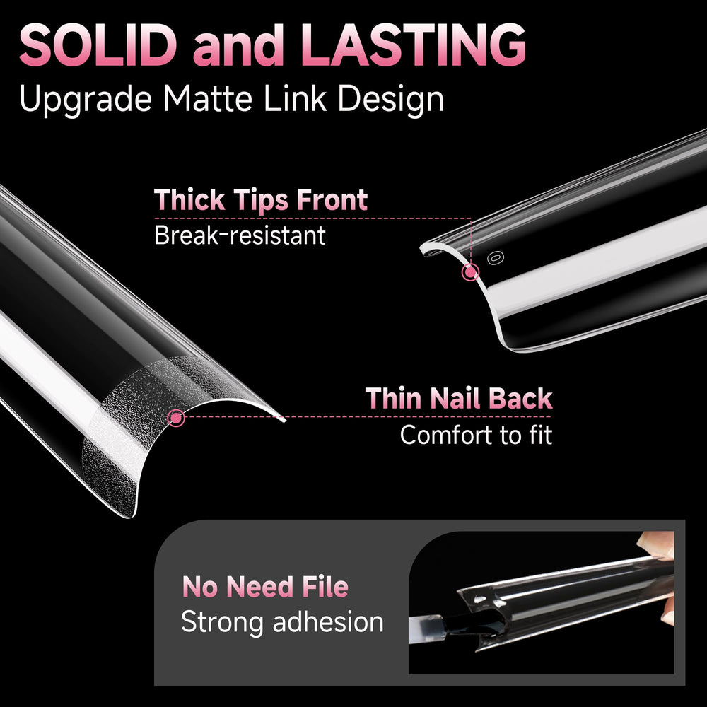 UNA GELLA underside matte texture for better adhesion and no filing