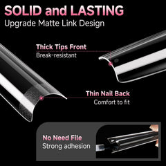 UNA GELLA underside matte texture for better adhesion and no filing