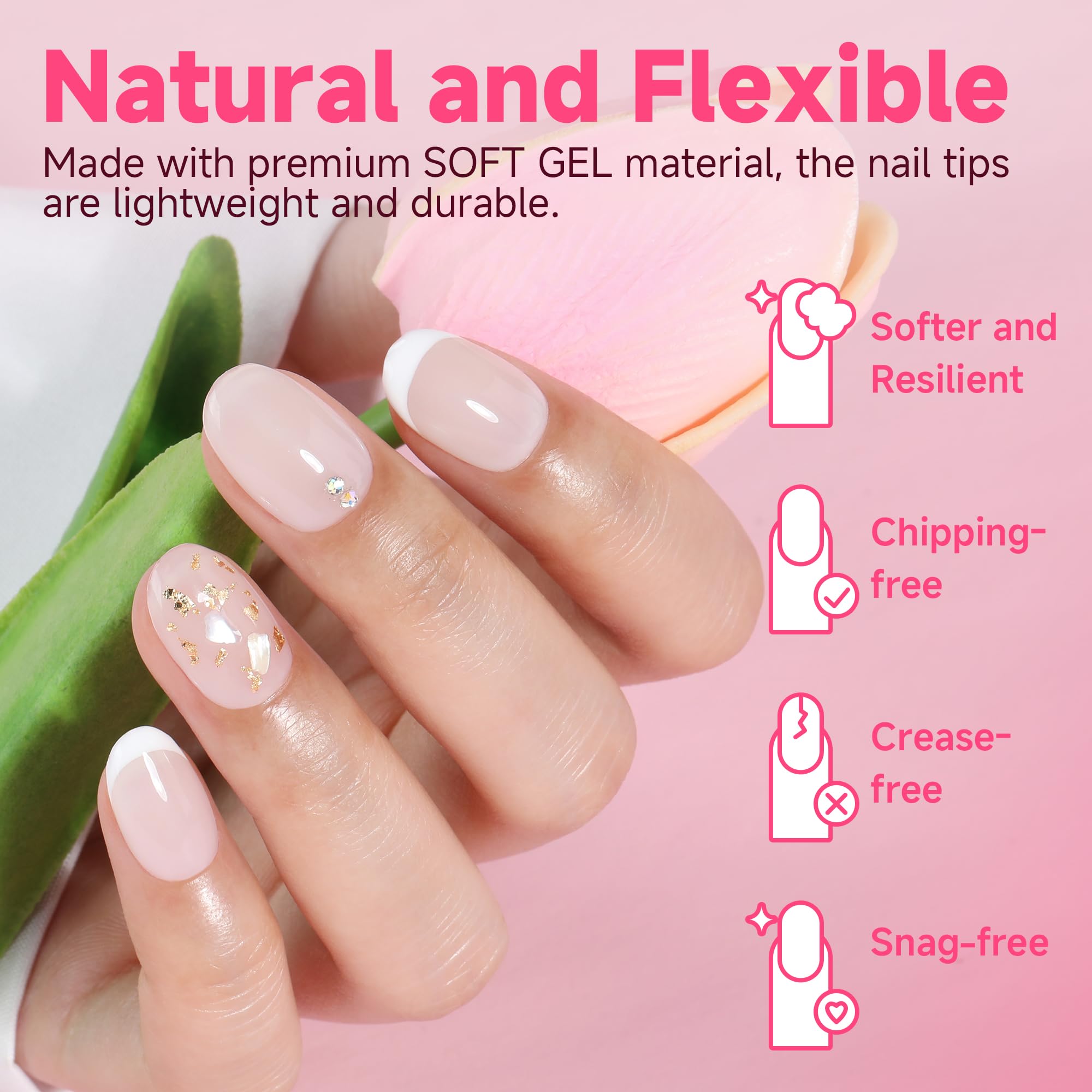 UNA GELLA pre-buffed texture close-up for better adhesion and faster application