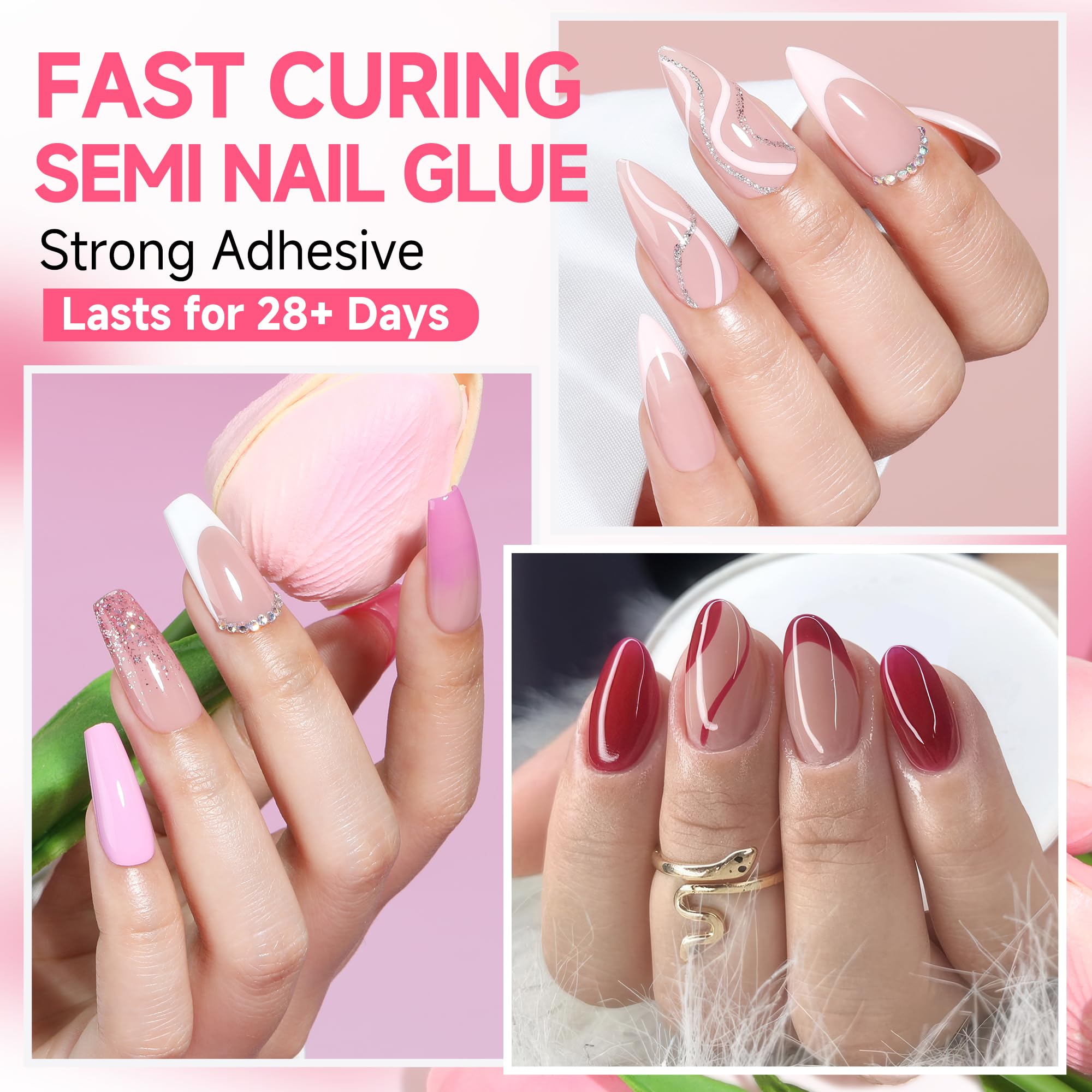 UNA GELLA gel texture squeezed on surface showing smooth consistency and fast-drying benefit