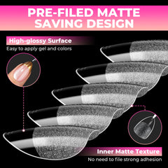 UNA GELLA side profile of nail thickness highlighting reinforced front-edge strength