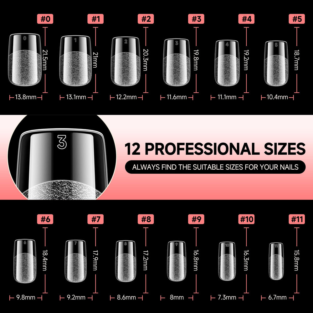 UNA GELLA thin back edge detail for better nail bed fit