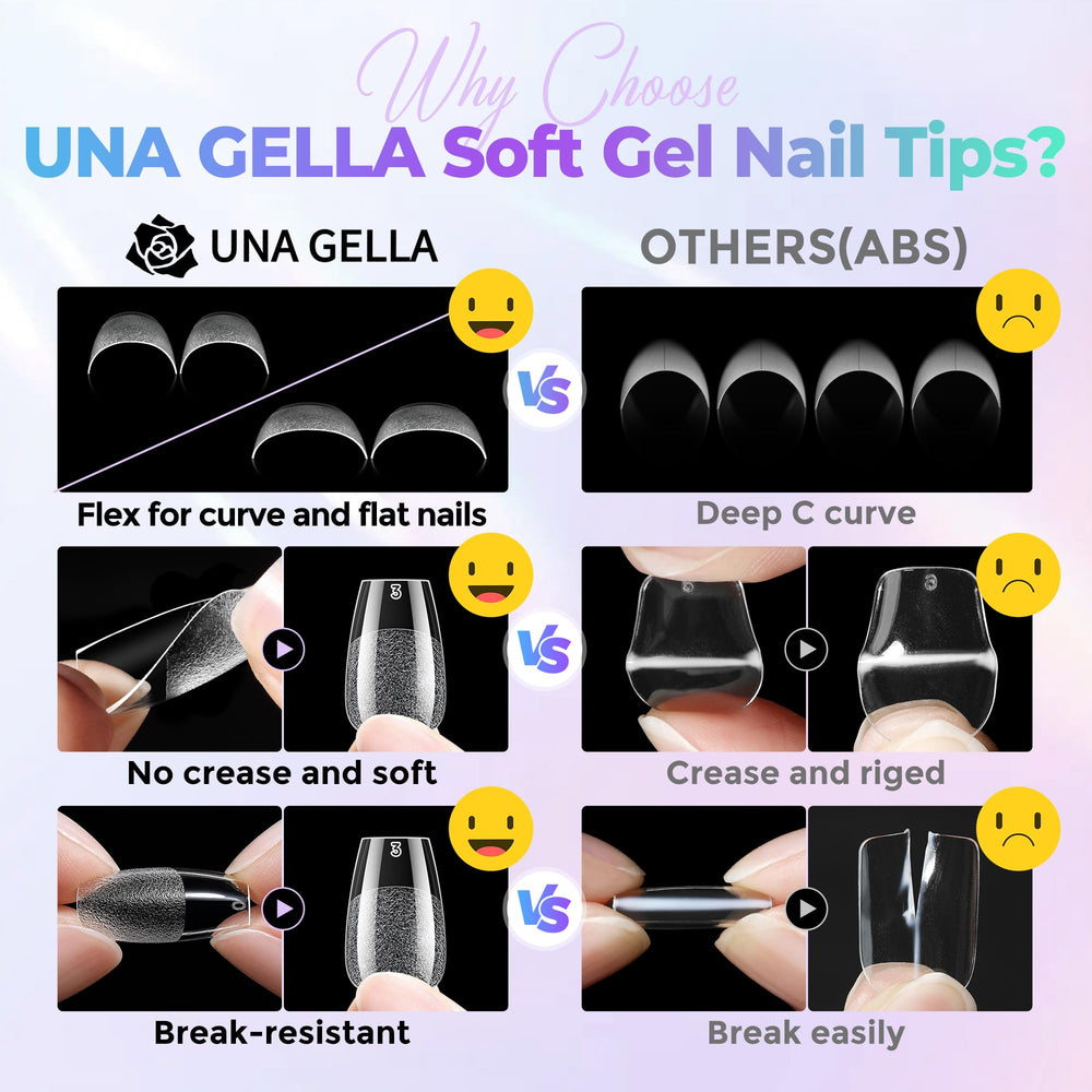 UNA GELLA thin edge detail demonstrating seamless blend and no snagging