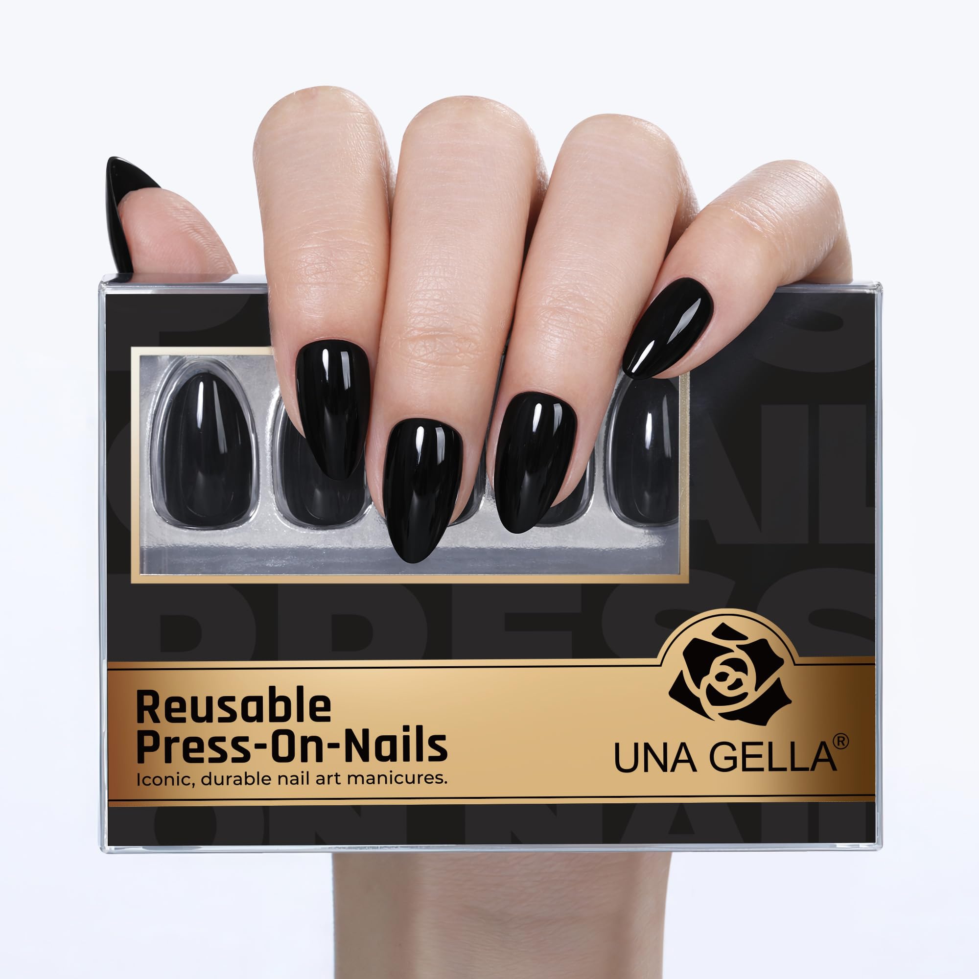 UNA GELLA side profile of tip thickness demonstrating reinforced durability