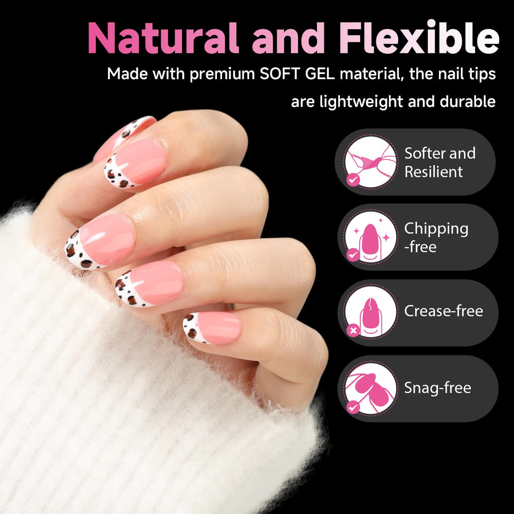 UNA GELLA trimmed and shaped tip demonstrating easy customization after fit
