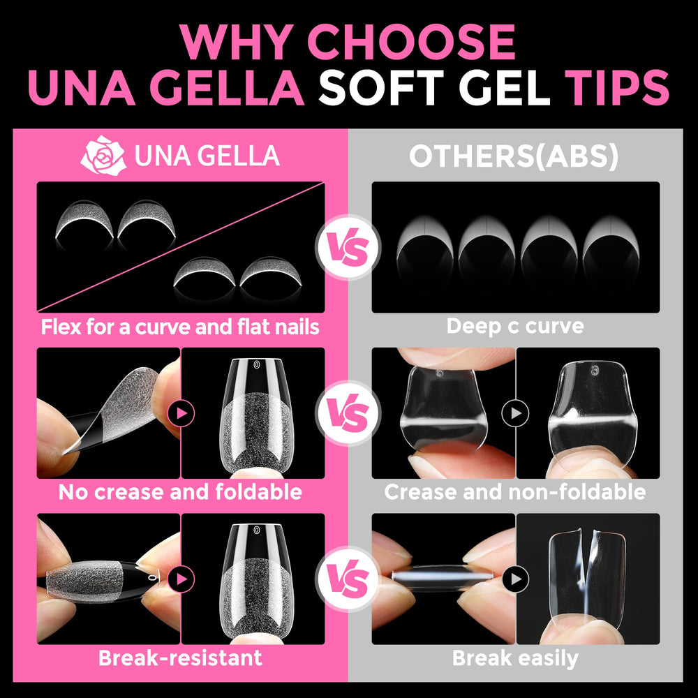 UNA GELLA trim and shape demo showing how tips can be customized quickly