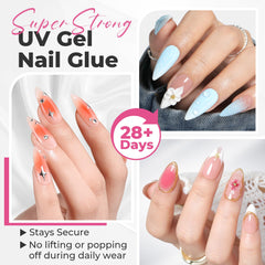 UNA GELLA tube cap close-up demonstrating easy, mess-free dispensing for precise placement