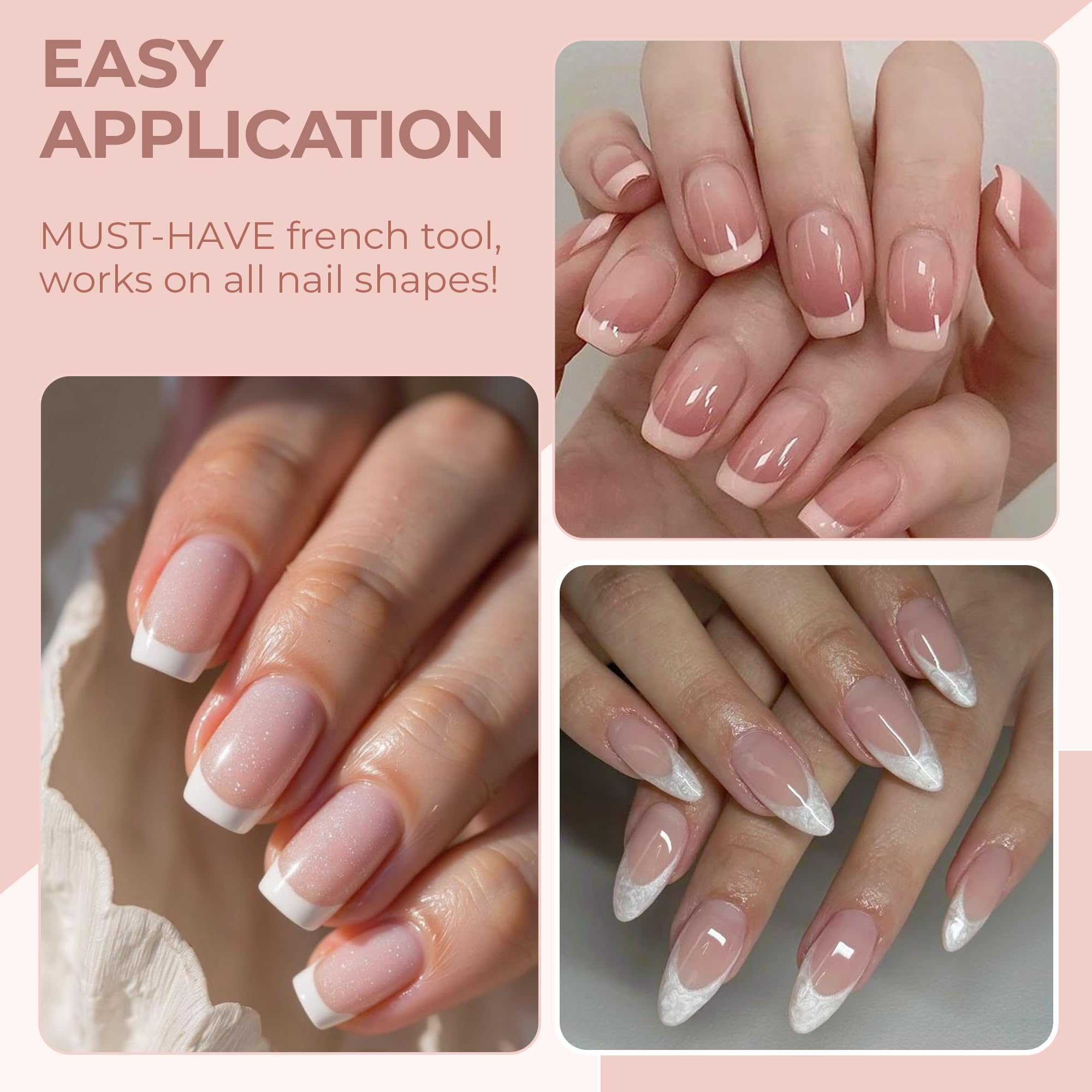 UNA GELLA long and short stampers side by side showing size options for nails