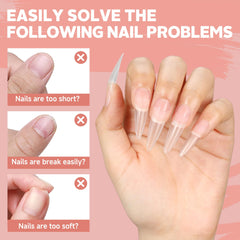 UNA GELLA in-salon application being applied for faster gel extension.