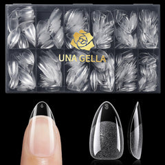 UNA GELLA label and size chart detail, helps choose perfect nail size