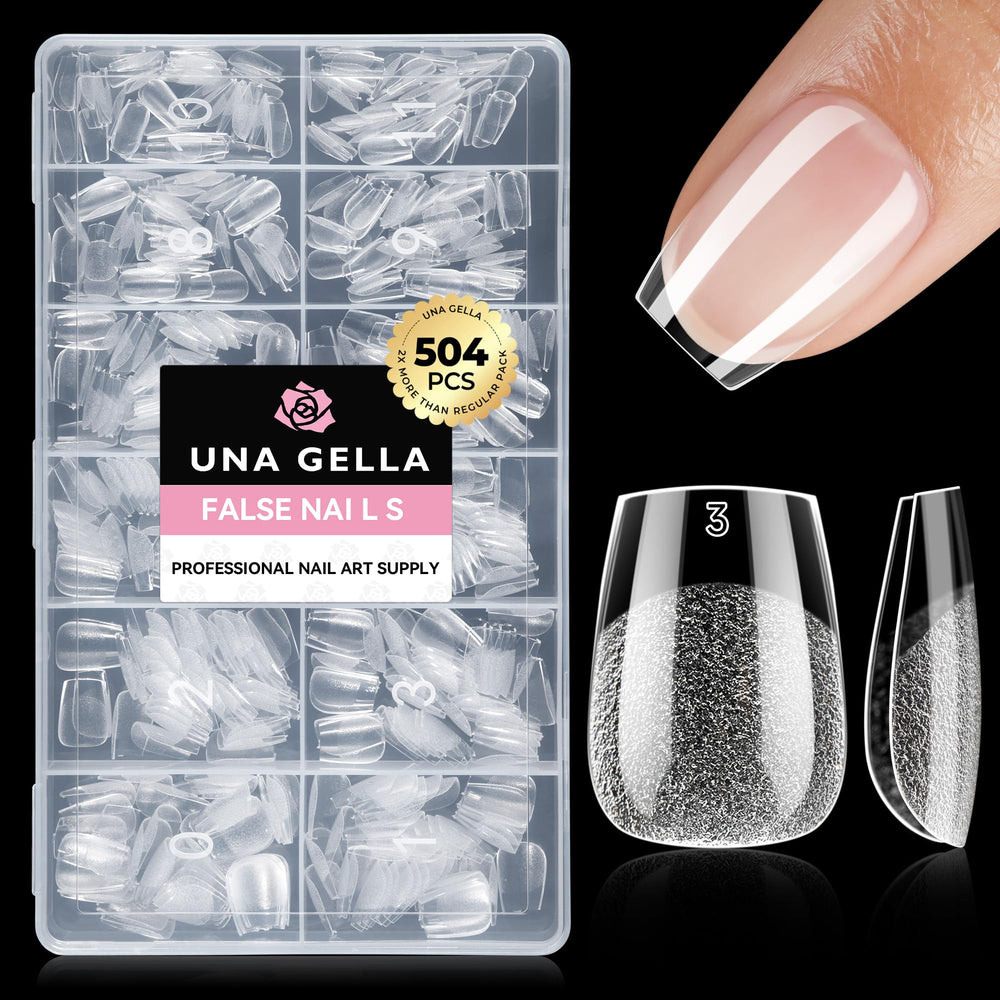UNA GELLA front packaging showing full 504pcs set and convenience