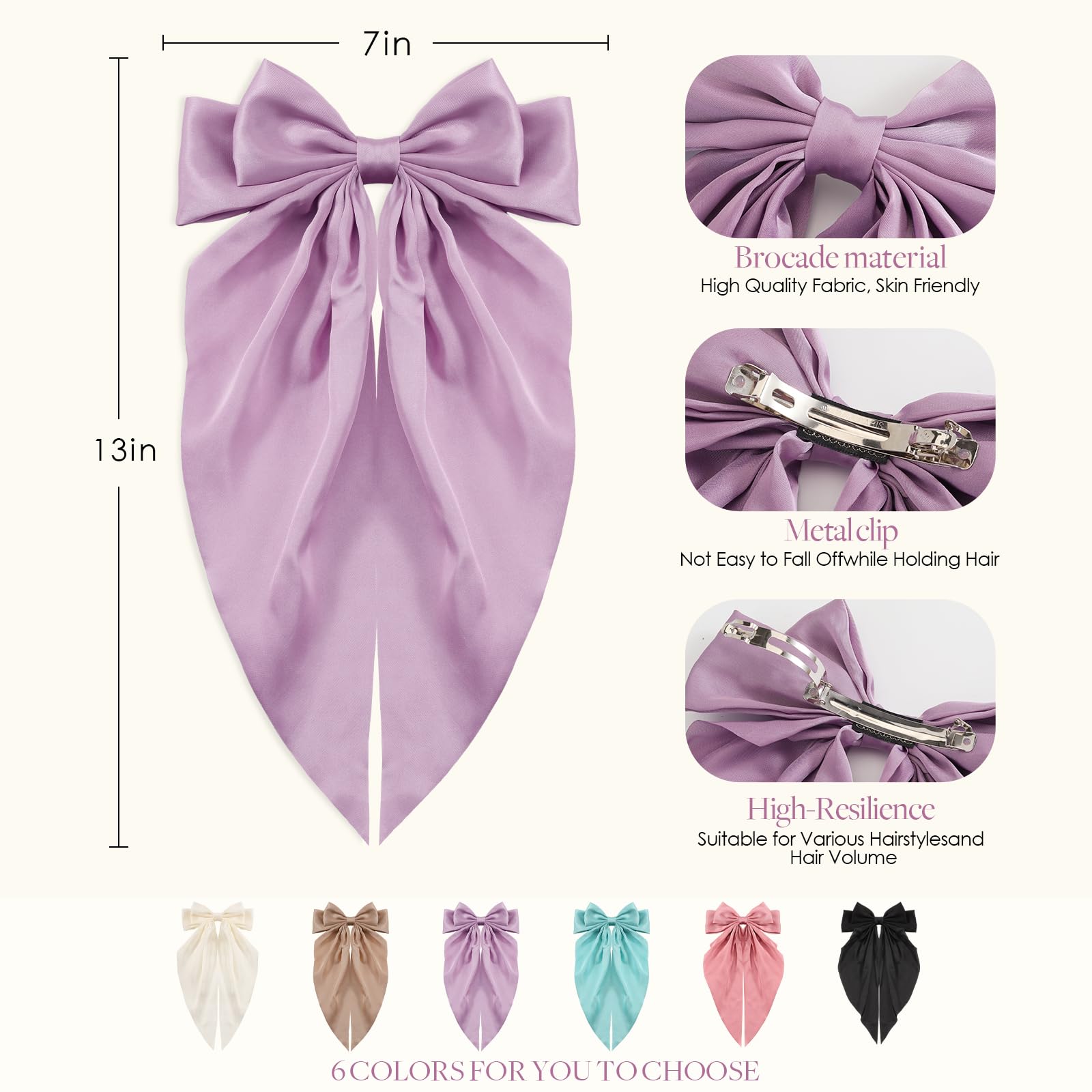 Unbednigt bow worn in a high ponytail demonstrating instant volume and photo-friendly style