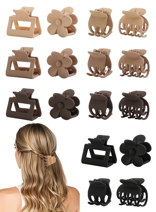 Unbednigt front packaging showing all 16 clips and neutral matte colors, versatile styling benefit