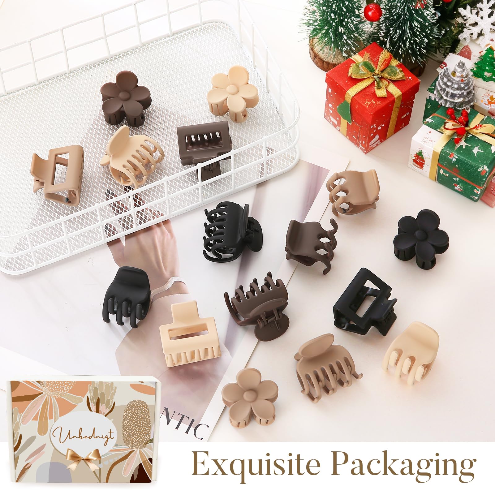 Unbednigt gift-ready pouch with clips to show presentation and easy storage