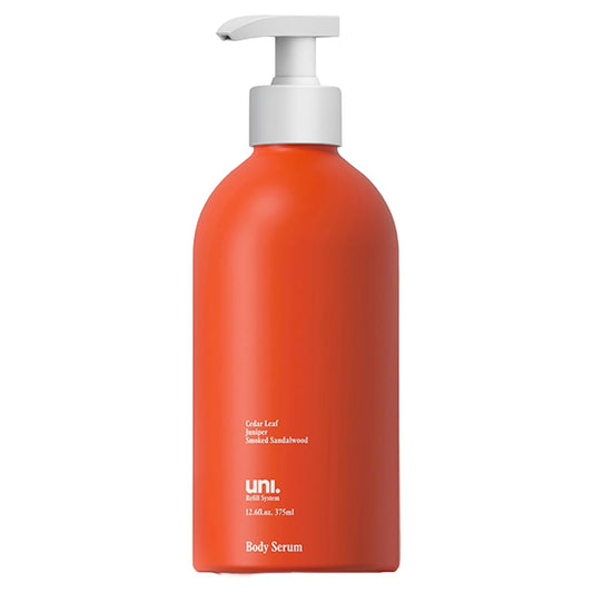 uni front packaging 375ml showing full bottle and label for clear product ID