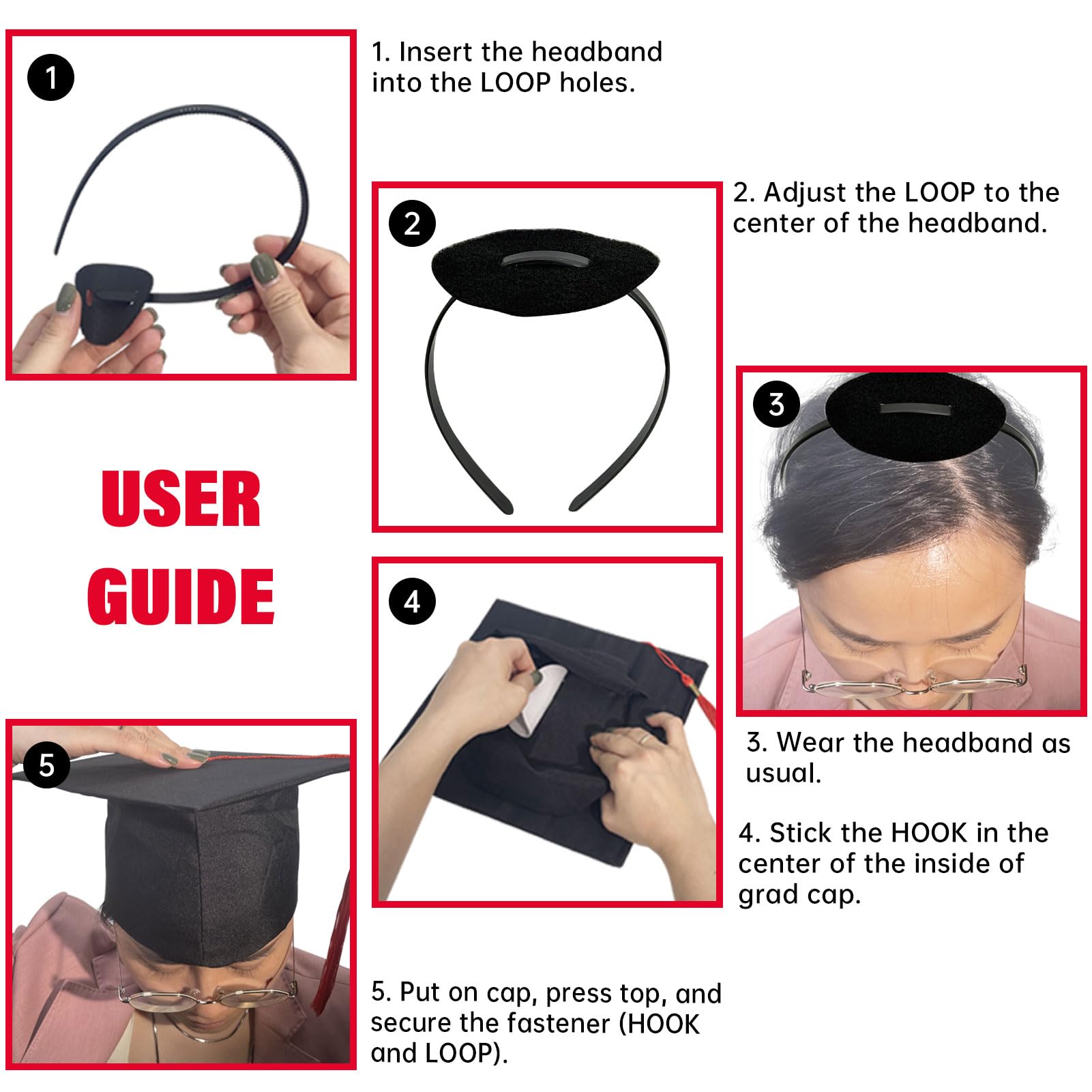 unibouti adhesive tab detail demonstrating easy stick-on application benefit